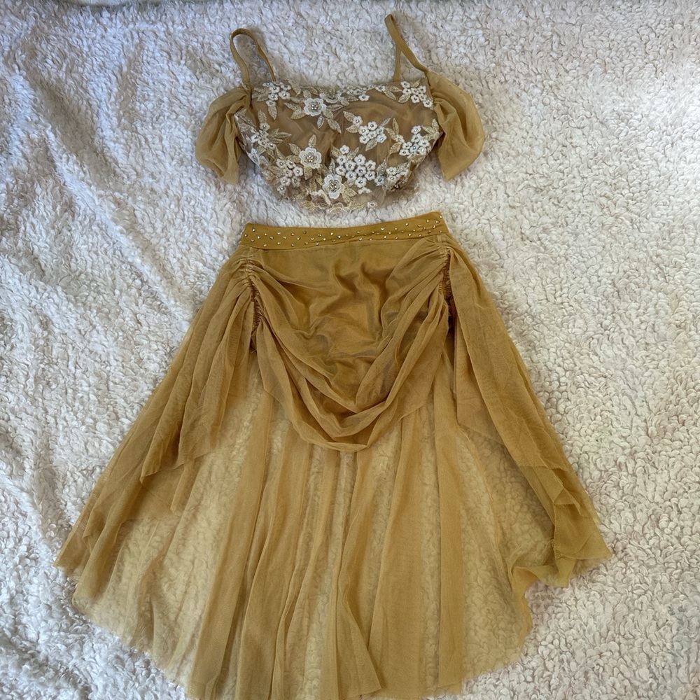 Dance costume - hand rhinestoned